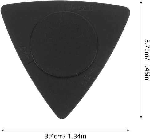 20pcs Acoustic Guitar Picks: Non-slip ABS Grip Folk Sticked Triangle Guitar Picks in 3 Thicknesses (0.5mm,0.75mm,1mm) for Comfortable Playing and Warm Tone in Saudi Arabia