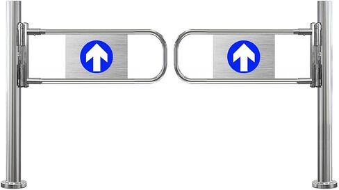 بوابة تأرجح أوتوماتيكية ذات مدخل عريض من الفولاذ المقاوم للصدأ، باب يدوي، بوابة تأرجح أوتوماتيكية في اتجاهين - حاجز أمان من الفولاذ المقاوم للصدأ لمحلات السوبر ماركت والمستودعات - تصميم أمان معزز in Kuwait