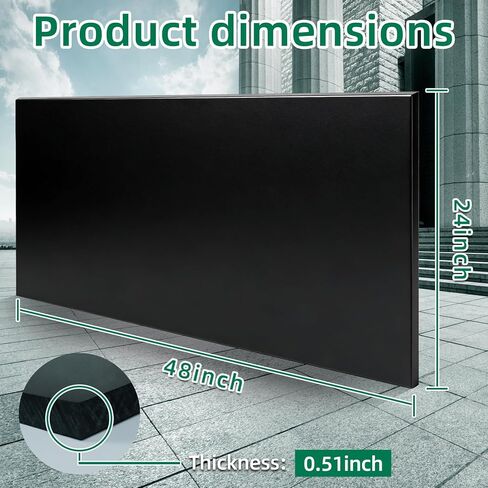 High-Density Polyethylene (HDPE) Plastic Sheet, 1/2" X 24'' X 48'' Black, Versatile Board for Machining, Home Improvements, and DIY Engineering Projects in Saudi Arabia