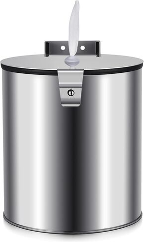 Zonon Stainless Steel Wall Mount Disinfectant Wipe Dispenser Fits Sanitizing and Disinfecting Wipes on Rolls 11 x 10'' for Fitness Clubs Schools Commercial and Residential Facilities(Square) in Saudi Arabia