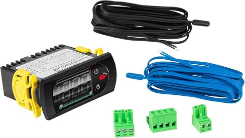 PJEZS0H100 Temperature Controller, Digital Thermostat with Temperature Sensor Probe Compatible with Carel and All Refrigerator Types, 115V, Black in Saudi Arabia