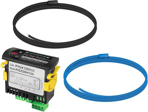 PJEZS0H100 Temperature Controller, Digital Thermostat with Temperature Sensor Probe Compatible with Carel and All Refrigerator Types, 115V, Black in Saudi Arabia
