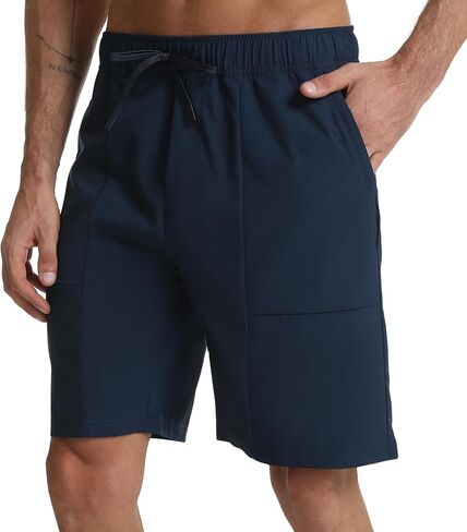 Mens Hiking Shorts with Zipper Pockets Quick-Dry Lightweight Gym Shorts for Camping Travel Sport and Outdoors in Saudi Arabia