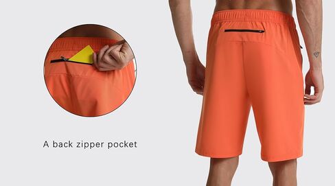 Mens Hiking Shorts with Zipper Pockets Quick-Dry Lightweight Gym Shorts for Camping Travel Sport and Outdoors in Saudi Arabia