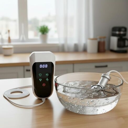 Ultrasonic Jewelry Cleaner, Baby Bottle Sonic Cleaner, 4 Cleaning Modes & Auto Timer,True 60kHz Ultrasonic Cleaning Wand for Glasses, Fruits and Veggies, Seafood, Rust Removal, for Home Travel in Saudi Arabia