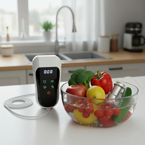 Ultrasonic Jewelry Cleaner, Baby Bottle Sonic Cleaner, 4 Cleaning Modes & Auto Timer,True 60kHz Ultrasonic Cleaning Wand for Glasses, Fruits and Veggies, Seafood, Rust Removal, for Home Travel in Saudi Arabia