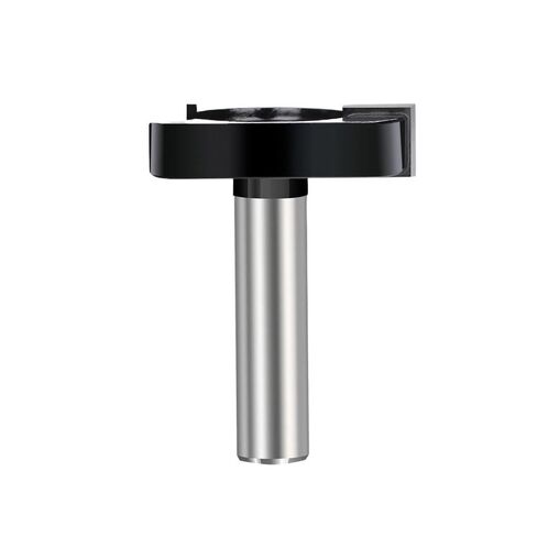 Spoilboard Surfacing Router Bit 1/2 Inch Shank Slab Flattening 2 3 4 Flute T Shaped Slotting Cutter for Wood(2 Flute) in Kuwait