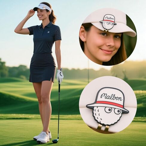 Golf Ball Markers with Hat Clips Value Sets for Men Women Golfer, Removable Attaches Easily to Golf Cap Premium Gifts in Kuwait