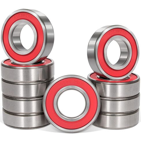 10 Pack 6204-2RS Double Rubber Seal Bearing 20x47x14mm,Stable Performance,Cost Effective, Deep Groove Ball Bearings in Saudi Arabia