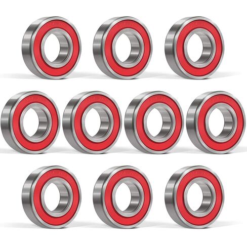 10 Pack 6204-2RS Double Rubber Seal Bearing 20x47x14mm,Stable Performance,Cost Effective, Deep Groove Ball Bearings in Saudi Arabia
