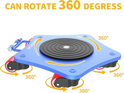 Heavy-Duty Machine Skates 8800 lbs Capacity - 5X 360° Swivel Rollers for Industrial Machinery Mover in Kuwait