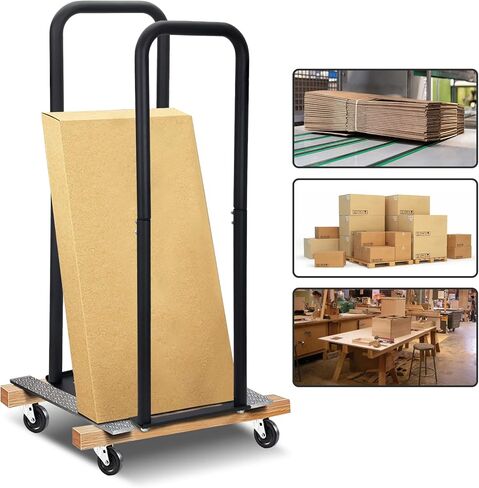 Heavy Duty Dolly Converter, 13" Width 38" Height Steel Dolly Equipment Set of 2 with 250lbs Capacity to Upgrade Your Handling Efficiency, Black in Kuwait