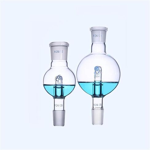 1pcs 50ml to 1000ml Bump Trap 14#19#24#29# Frosted Standard Joint Lab Borosilicate Glass Rotary Evaporator Explosion-Proof Ball(500ml 24x19) in Kuwait