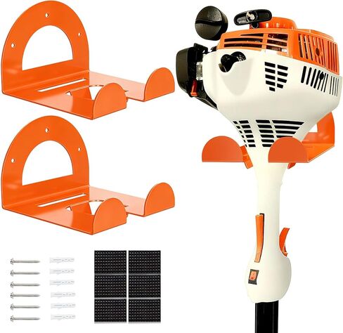 Weed Eater Hanger, Garage Organizer Trimmer Rack Wall Mount, Garden Power Tool Holder Garage Hooks for Grass Trimmer, Hedge Trimmer, Leaf Blower and Chainsaw Storage, 1 Pack in Saudi Arabia