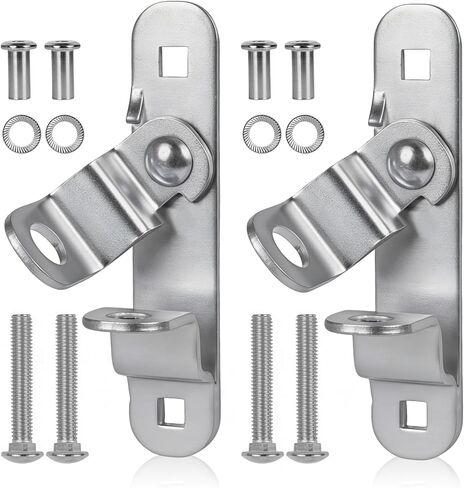 مشبك باب المقطورة شديد التحمل مع أبازيم، مزلاج باب البضائع المغلق مع 304 مسامير من الفولاذ المقاوم للصدأ لقفل الكاميرا ومقابض المنحدر (عبوتان) in Kuwait