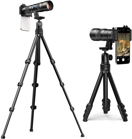 MIAO LAB 20-60X Zoom Telephoto Lens for Smartphones | High-Power Phone Lens Kit with Tripod & Universal Clip | Compatible with iPhone 17/16/15/14/13 Series, Samsung & Android Devices in Kuwait