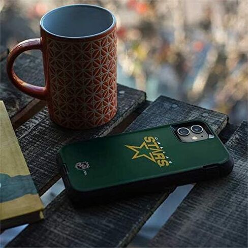 Skinit Decal Skin Compatible with OtterBox Defender iPhone 11 Case - Officially Licensed NHL Dallas Stars Distressed Design in Saudi Arabia