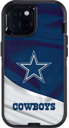 Skinit Decal Phone Skin Compatible with OtterBox Defender iPhone 15 - Officially Licensed NFL Dallas Cowboys Design in Saudi Arabia