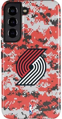 حافظة هاتف Skinit Pro متوافقة مع هاتف Galaxy S22 - تصميم جيرسي مرخص رسميًا من NBA Portland Trail Blazers Away in Saudi Arabia