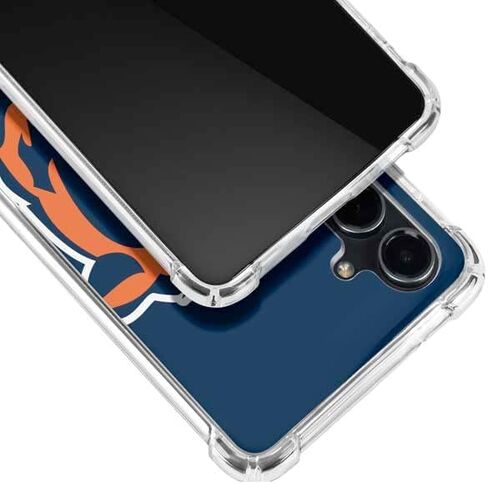 حافظة هاتف Skinit الشفافة متوافقة مع هاتف Galaxy S23 FE - تصميم شعار كبير مرخص رسميًا من NFL Chicago Bears in Saudi Arabia