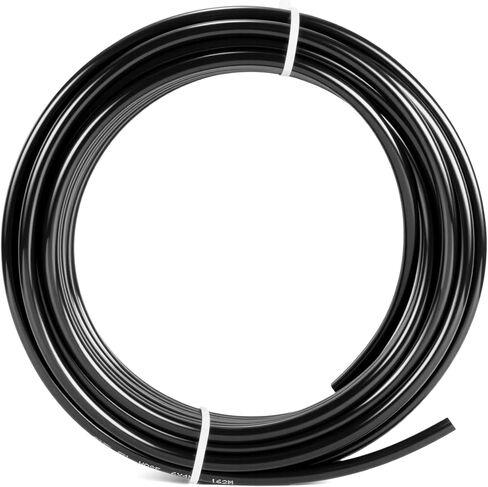 8mm x 5mm Black PU Polyurethane Pneumatic Tubing Pipe, Air Tube Hose Line for Air Compressor Fitting or Fluid Transfer (39.4ft 12 Meter) in Saudi Arabia