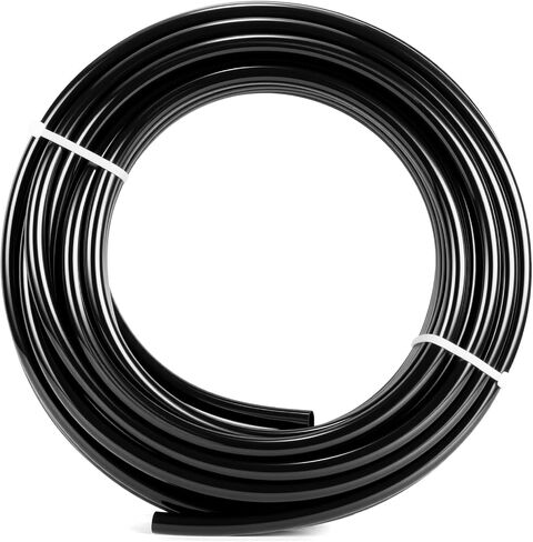 8mm x 5mm Black PU Polyurethane Pneumatic Tubing Pipe, Air Tube Hose Line for Air Compressor Fitting or Fluid Transfer (39.4ft 12 Meter) in Saudi Arabia