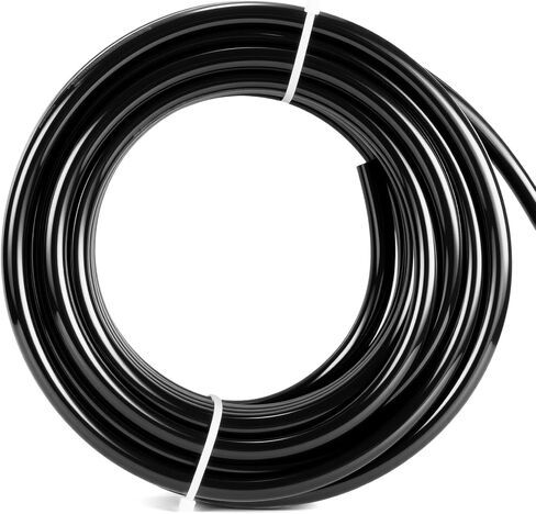 8mm x 5mm Black PU Polyurethane Pneumatic Tubing Pipe, Air Tube Hose Line for Air Compressor Fitting or Fluid Transfer (39.4ft 12 Meter) in Saudi Arabia