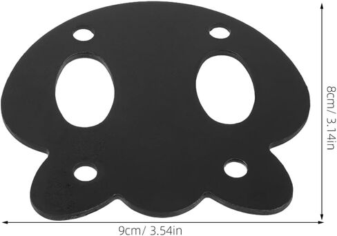 Longboard Anti Sinking Gaskets Skateboard Hardware Kit Deck Protector 2Pcs Aluminum Alloy for Stable Riding and Deck Edge Protection in Saudi Arabia