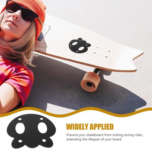 Longboard Anti Sinking Gaskets Skateboard Hardware Kit Deck Protector 2Pcs Aluminum Alloy for Stable Riding and Deck Edge Protection in Saudi Arabia