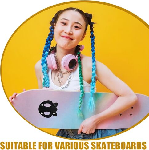Longboard Anti Sinking Gaskets Skateboard Hardware Kit Deck Protector 2Pcs Aluminum Alloy for Stable Riding and Deck Edge Protection in Saudi Arabia