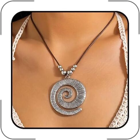 Starfish Necklace Leather Necklace Boho Starfish Sea Shell Pendant Choker Cord Silver Summer Beach Necklaces Summer Dresses Jewelry for Women in Saudi Arabia