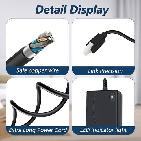 29V Standing Desk Power Supply Cord Compatible with Claiks P1.01.001 P101001 40" 48" 55" 63" Inches Electric Standing Desk Replacement YH-K290018-C Adjustable Height Stand up Power Adapter Charger in Kuwait