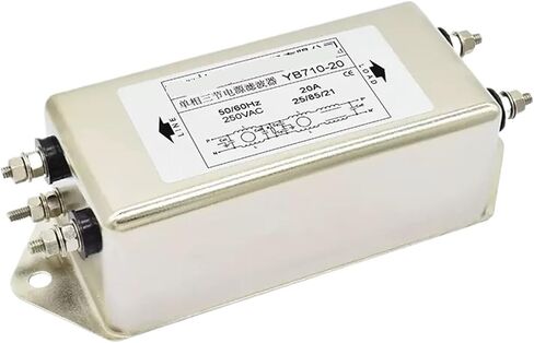 Three-Section high Performance-Bolt Single-Phase AC Power Filter 220V servo Inverter YB710-3A6A10A20A(YB710-40A) in Saudi Arabia