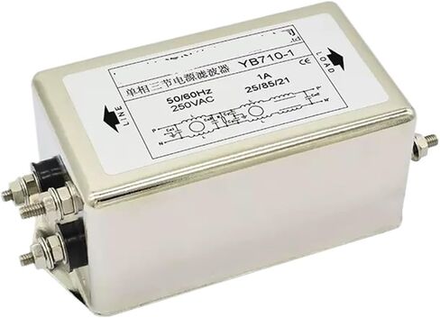 Three-Section high Performance-Bolt Single-Phase AC Power Filter 220V servo Inverter YB710-3A6A10A20A(YB710-40A) in Saudi Arabia