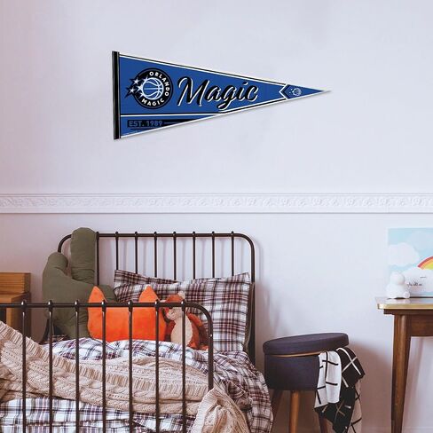 Rico Industries NBA Basketball Orlando Magic Classic 12" x 30" Felt Wall Décor Pennant - Great for Home/Bed Room/Man Cave Décor in Saudi Arabia
