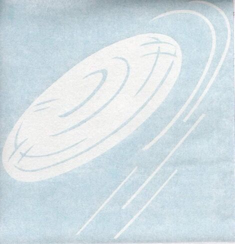 Frisbee Flying Disc - Ultimate KanJam Guts Goaltimate Freestyle Golf Dog Double - Cars Trucks Moped Auto Laptop Vinyl Decal Window Wall Sticker 04054 in Kuwait