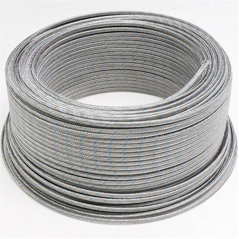 K2x0.4 Type K Shielded Braided Cable Thermocouple Wire Shield Fiber Braid Insulated High Temperature Sensor Compensation Cable(K2x0.6mm Ordinary,5 Meter) in Saudi Arabia