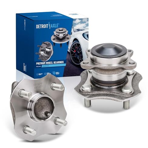 Detroit Axle-FWD Front Wheel Bearings للفترة 2010-2019 Nissan Versa Note ، 2015-2017 Micra ، لعام 2012-2018 500 ، 2011 2013 2013 2014 2015 2017 2017 GELLE BELINGS ANDRINGS in Kuwait