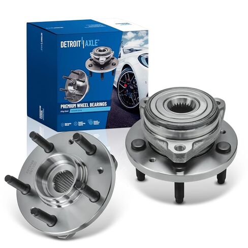 Detroit Axle-FWD Front Wheel Bearings للفترة 2010-2019 Nissan Versa Note ، 2015-2017 Micra ، لعام 2012-2018 500 ، 2011 2013 2013 2014 2015 2017 2017 GELLE BELINGS ANDRINGS in Kuwait