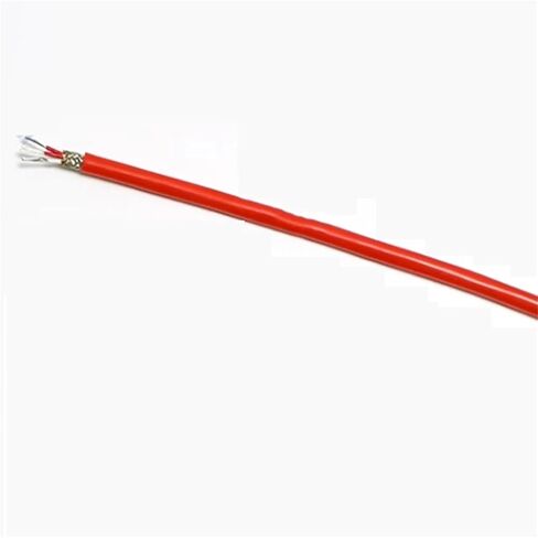 كابل حراري سيليكون عالي المرونة PT100/PT100/CU50 سلك إشارة محمي 2 كور 3 كور سلك حراري سيليكون عالي النعومة (أحمر 3 كور 7 × 0.2 مم) in Kuwait