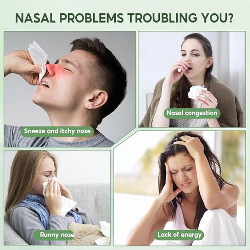 زيت DoctorPro Nasal Essential Oi Nasya لعلاج التهاب الأنف التحسسي، وعدوى الجيوب الأنفية، وانسداد الأنف، والأنف الجاف، والمساعدة على التنفس بسهولة | مستخلص نباتي طبيعي نقي| تخفيف سريع المفعول، غير دهني، تصميم قابل للدوران in Saudi Arabia