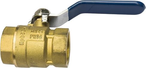 صمام كروي نحاسي IPS مقاس 3/4 بوصة - منفذ كامل للخدمة الشاقة للغاز الطبيعي المسال وغاز البترول المسال - مع مقبض قفل أزرق (الاستخدام الصناعي والتجاري) in Kuwait