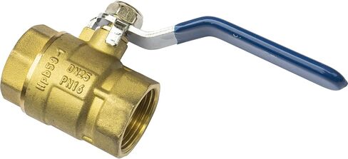 صمام كروي نحاسي IPS مقاس 3/4 بوصة - منفذ كامل للخدمة الشاقة للغاز الطبيعي المسال وغاز البترول المسال - مع مقبض قفل أزرق (الاستخدام الصناعي والتجاري) in Kuwait