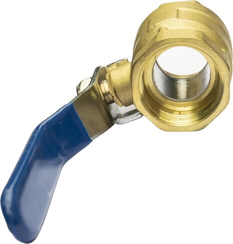 صمام كروي نحاسي IPS مقاس 3/4 بوصة - منفذ كامل للخدمة الشاقة للغاز الطبيعي المسال وغاز البترول المسال - مع مقبض قفل أزرق (الاستخدام الصناعي والتجاري) in Kuwait