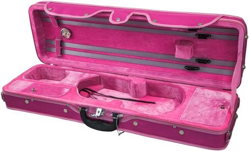 SKY 4/4 Full Size Violin Oblong Case Lightweight with Hygrometer Black/Blue in Saudi Arabia