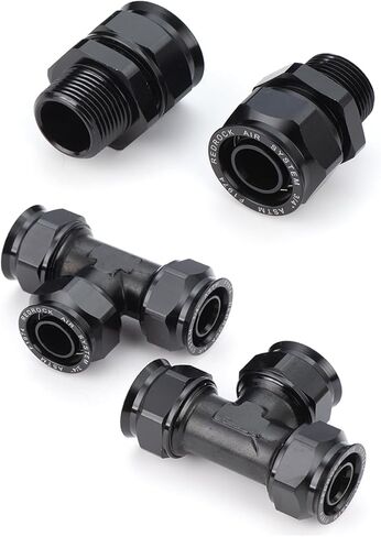 3/4 inch Tubing Fitting Set,3/4" Straight Fitting with 1/2" Male NPT and 3/4" Equal Elbow Fitting Set for 3/4" (25mm OD) Tubing System,4Pack in Kuwait