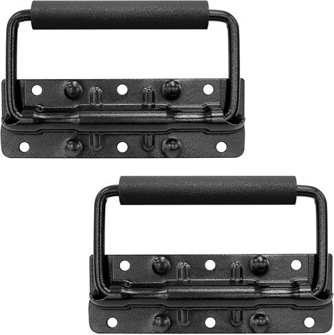 صندوق أدوات من الفولاذ المقاوم للصدأ مقاس 4.99 بوصة مقابض مقابض زنبركية شديدة التحمل للصناديق الخشبية وصناديق البطاريات (4 قطع) in Kuwait