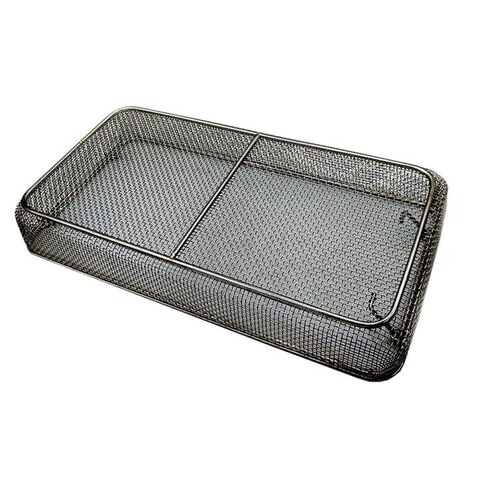 chaoyue medical instruments Stainless Steel Sterilization Basket Tray case Box 45cmX34cmX7cm Disinfection Tray Basket Box Orthopedics ENT Instruments in Kuwait