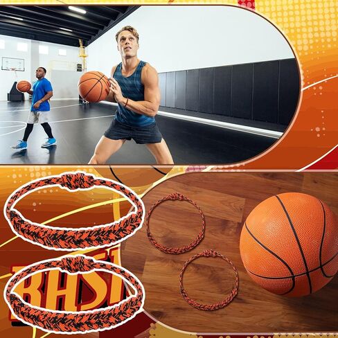 Liliaafar 12 مجموعة من هدايا فريق كرة السلة، أساور رياضية قابلة للتعديل مصنوعة يدويًا من الحبال المضفرة، سوار لمحبي الرياضة، فريق اللاعبين مع البطاقات in Saudi Arabia