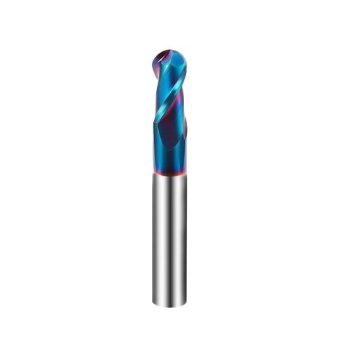Hrc70 2 مزمار طحن القاطع سبيكة طلاء التنغستن الصلب أداة الكرة الأنف المطاحن أعلى CutterMachine Endmill (R4x16x8Dx60) in Saudi Arabia